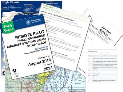 FAA Part 107 Test-Prep - Book PDF printed for you and bound.